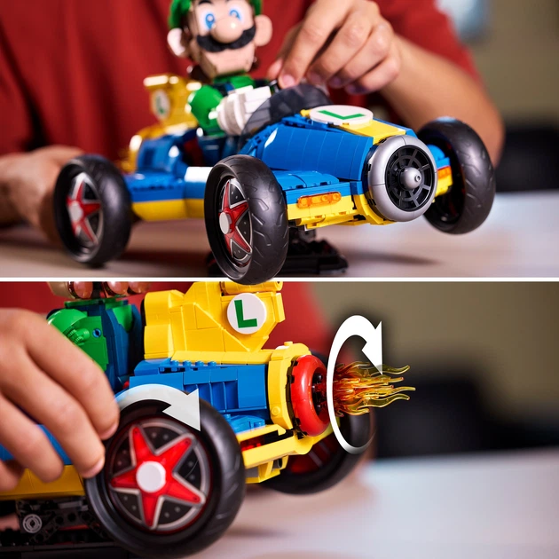 Zestaw klocków LEGO Super Mario Mario Kart — Luigi i Mach 8 2234 elementy (72050) - obraz 8