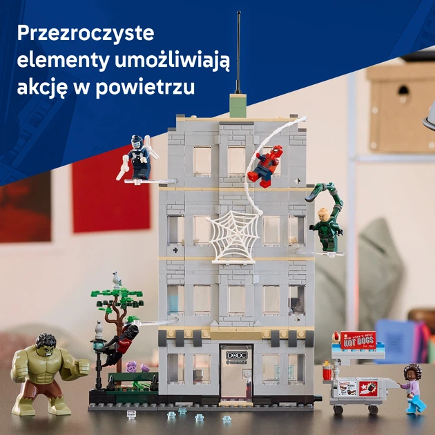 Конструктор LEGO Super Heroes Епічна сутичка Людини-Павука проти Халка 534 деталі (76350) - Фото 5 Конструктор LEGO Super Heroes Епічна сутичка Людини-Павука проти Халка 534 деталі (76350) - зображення 5