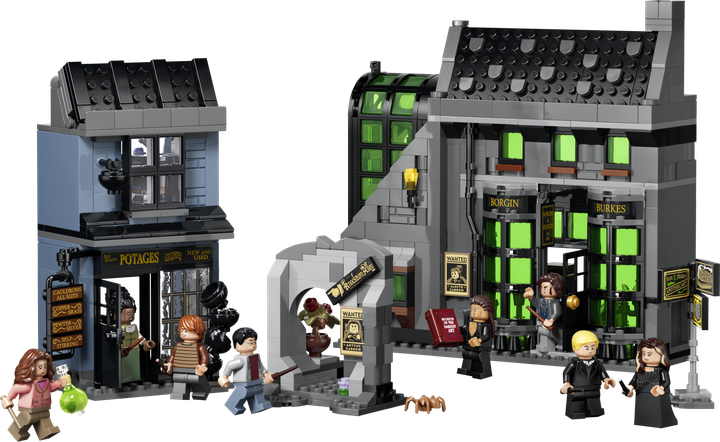 Zestaw klocków LEGO Harry Potter Magiczne sklepy na ulicy Śmiertelnego Nokturnu 788 elementów (76471) - Zdjęcie 2 Zestaw klocków LEGO Harry Potter Magiczne sklepy na ulicy Śmiertelnego Nokturnu 788 elementów (76471) - obraz 2