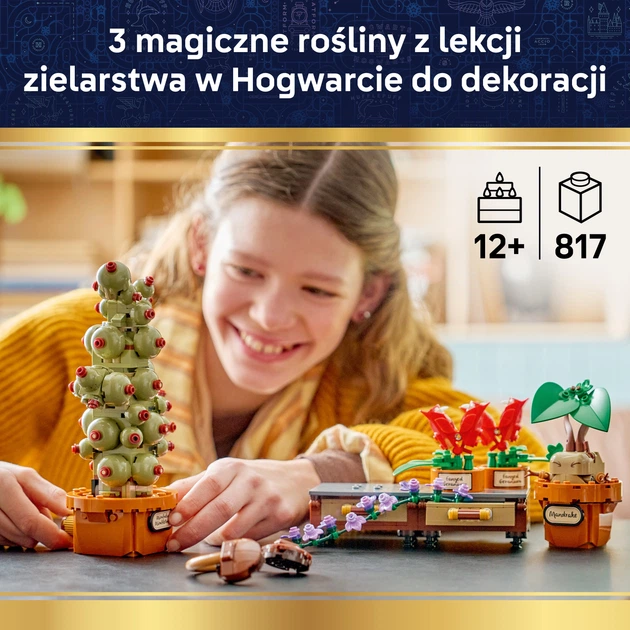 Zestaw klocków LEGO Harry Potter Rośliny z lekcji zielarstwa w Hogwarcie 817 elementów (76474) - Zdjęcie 3 Zestaw klocków LEGO Harry Potter Rośliny z lekcji zielarstwa w Hogwarcie 817 elementów (76474) - obraz 3