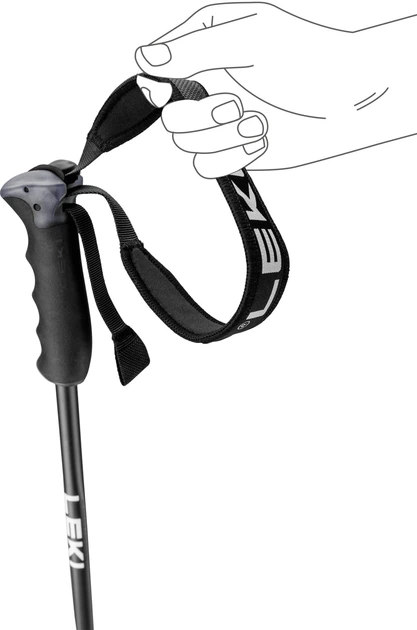 Kijki narciarskie Leki Neolite Airfoil 115 cm Czarne (4028173322152) - obraz 4