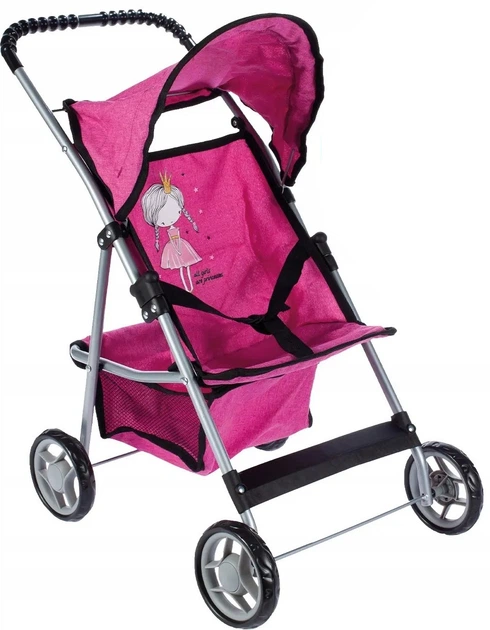 Wózek spacerówka dla lalek MalPlay Little Princess 102854 Rose (5901924217510) - Zdjęcie 2 Wózek spacerówka dla lalek MalPlay Little Princess 102854 Rose (5901924217510) - obraz 2