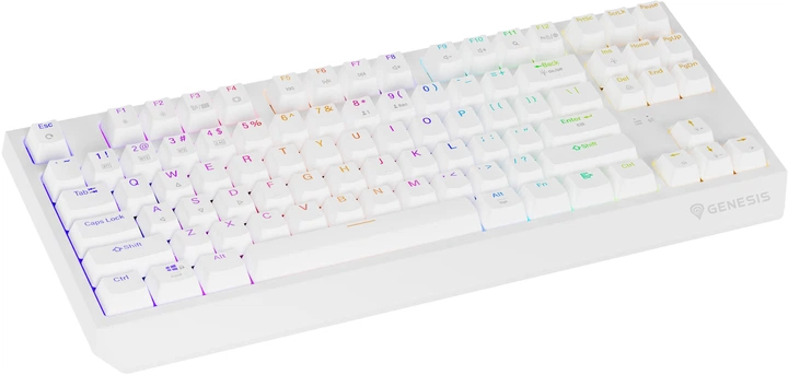 Klawiatura przewodowa Genesis Thor 230 TKL Wireless Outemu Red White (NKG-2165) - obraz 3