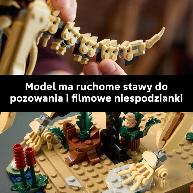 Zestaw klocków LEGO Jurassic World Szkielety dinozaurów: triceratops 1154 elementy (77985) - obraz 7