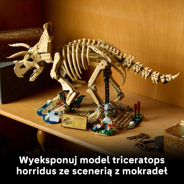 Zestaw klocków LEGO Jurassic World Szkielety dinozaurów: triceratops 1154 elementy (77985) - obraz 8