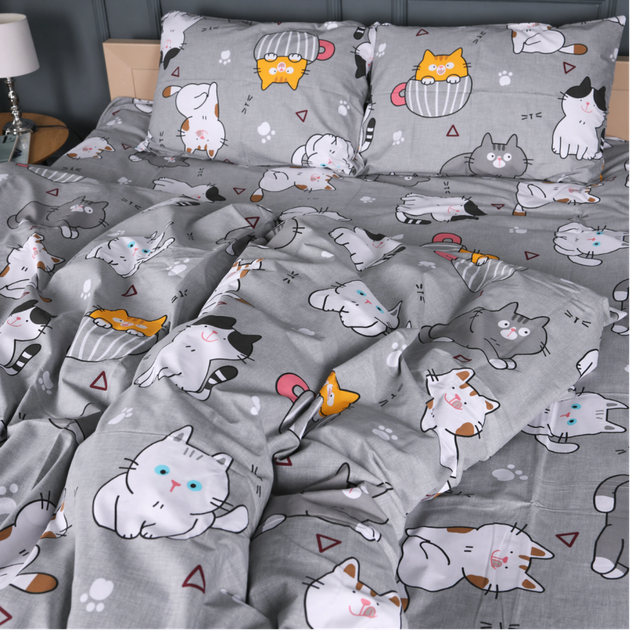 Простирадло MirSon Ranforce Elite 17-0665 Cream Kittens 200 х 220 см (2200009904226) - Фото 2 Простирадло MirSon Ranforce Elite 17-0665 Cream Kittens 200 х 220 см (2200009904226) - зображення 2