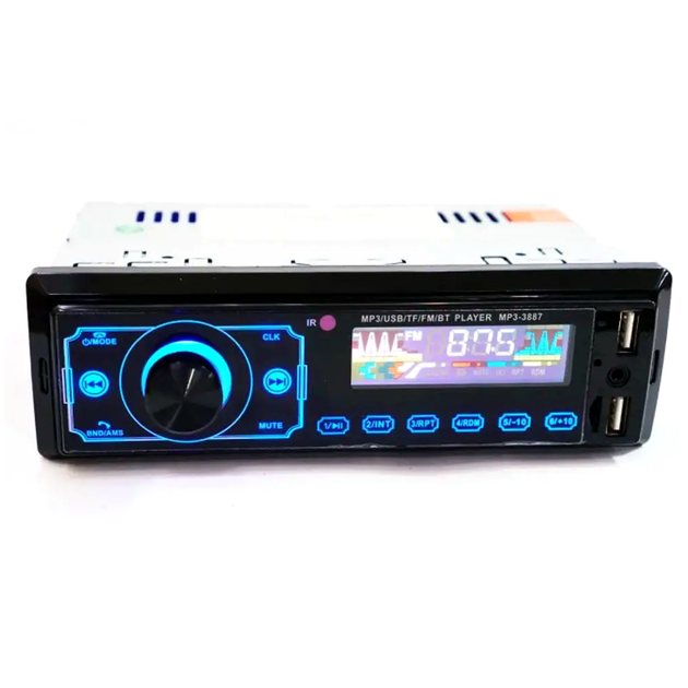 Автомагнитола MP3-3887 1DIN с сенсорным экраном Bluetooth USB RCA выходы для авто с пультом дистанционного управления - изображение 4