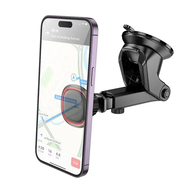 Держатель для мобильного BOROFONE BH125 Roman magnetic car holder (center console) Black and Red - Фото 6 Держатель для мобильного BOROFONE BH125 Roman magnetic car holder (center console) Black and Red - изображение 6