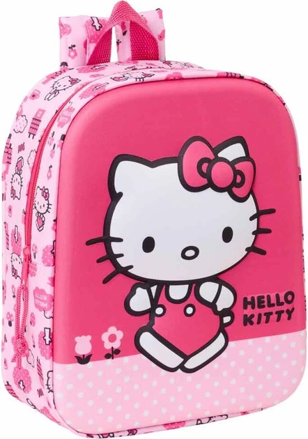 Рюкзак дошкільний Safta Hello Kitty 3D Рожевий 27 x 22 x 10 см (8412688597000) - Фото 1 Рюкзак дошкільний Safta Hello Kitty 3D Рожевий 27 x 22 x 10 см (8412688597000) - зображення 1
