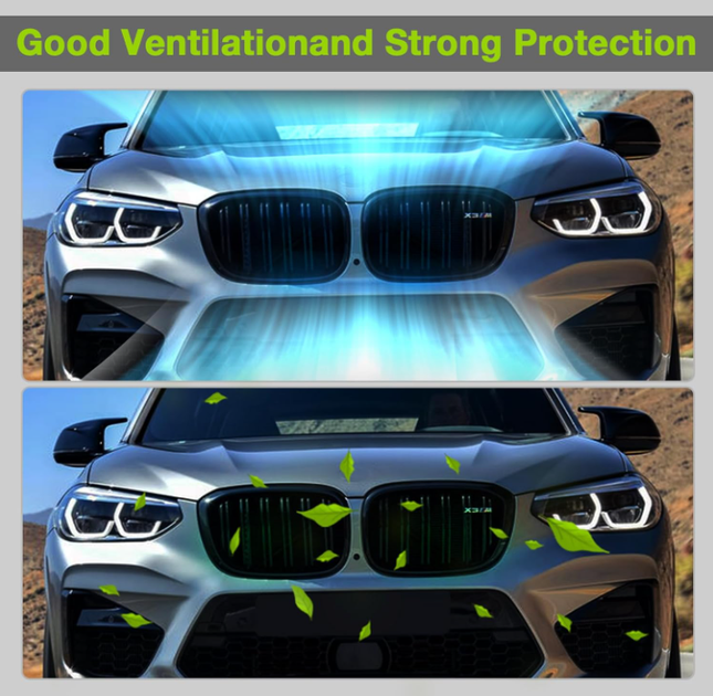 Решетка-норица BMW X3 G01 / X4 G02 2018-2021 черная глянцевая Double Bridge, спортивная решетка тюнинг - изображение 6
