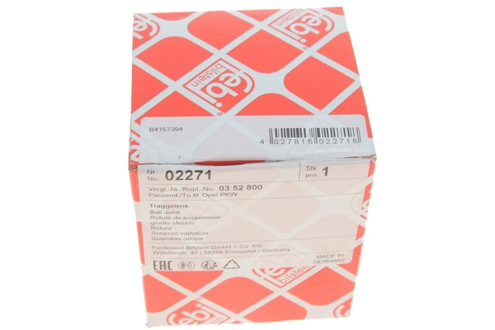 Кульові опори FEBI 02271 Opel Omega, Vectra, Astra, Zafira, Meriva 90487561, 5231683, 5231638 - зображення 4