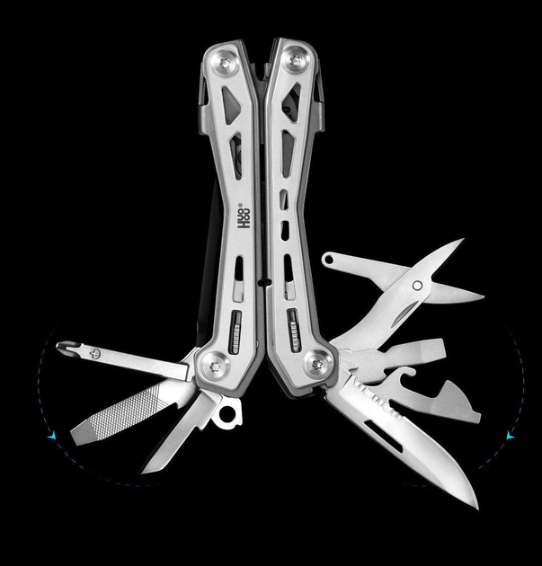 Мультитул 20 в 1 HuoHou Multi-Tool K20 универсальный многофункциональный складной EDC инструмент с плоскогубцами для туризма - изображение 2