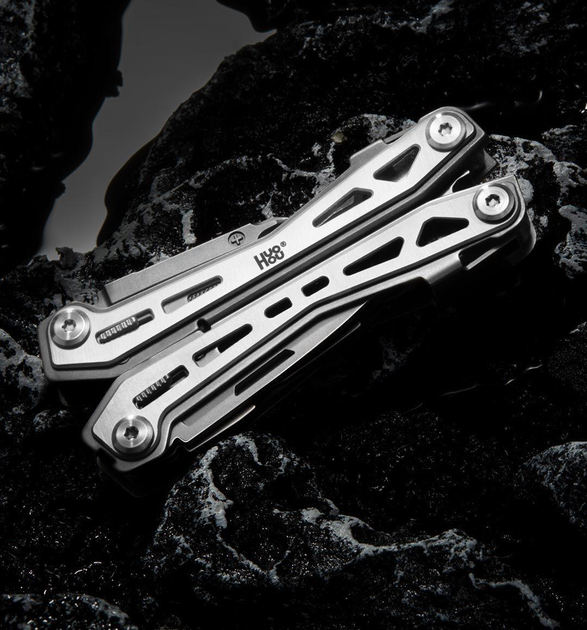 Мультитул 20 в 1 HuoHou Multi-Tool K20 универсальный многофункциональный складной EDC инструмент с плоскогубцами для туризма - изображение 11
