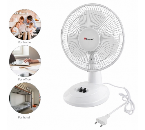 Вентилятор напольний DOMOTEC MS-1624 White • Бутовий вентилятор для дому та офісу • Мощний - зображення 3