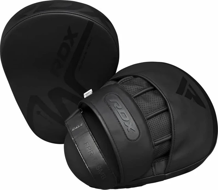 Лапы RDX FOCUS PAD черные для тренировок кожаные фокус-рукавицы унисекс для бокса и карате - Фото 8 Лапы RDX FOCUS PAD черные для тренировок кожаные фокус-рукавицы унисекс для бокса и карате - изображение 8