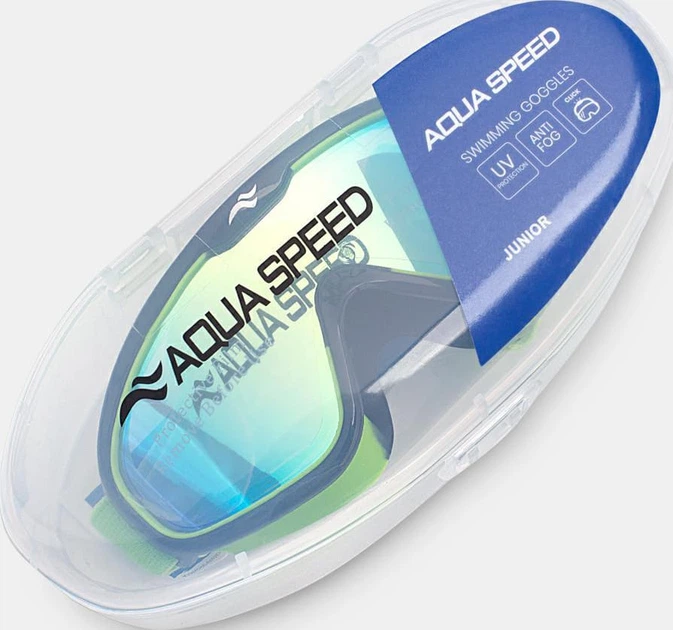 Очки-маска для плавания Aqua Speed TIVANO JR FS Mirror 62945 736-38 детские Зеленые (5905718629459) - изображение 5
