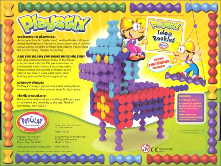 Конструктор MalBlo Playstix 150 деталей POP 90000 (755828900000) - Фото 7 Конструктор MalBlo Playstix 150 деталей POP 90000 (755828900000) - зображення 7