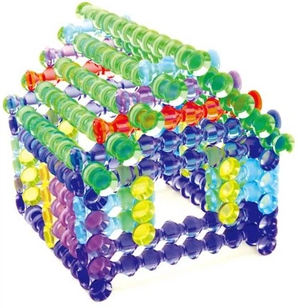 Klocki konstrukcyjne MalBlo Playstix transparentny 105 elementów POP 90015 (755828900154) - Zdjęcie 3 Klocki konstrukcyjne MalBlo Playstix transparentny 105 elementów POP 90015 (755828900154) - obraz 3
