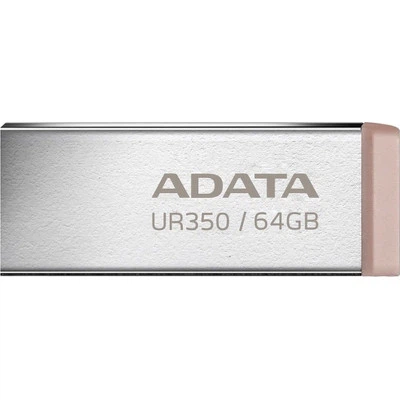 USB флеш накопитель ADATA 64GB UR 350 Silver/Beige USB 3.2 (UR350-64G-RSR/BG) - изображение 2