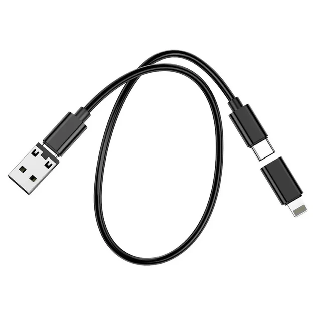 Набір кабелів HOCO U114 Treasure Box 60W, USB Type-C / Lightning / Micro USB, адаптери та SIM-голка, кейс для зберігання, 1.2 м для підключення пристроїв, чорний - Фото 3 Набір кабелів HOCO U114 Treasure Box 60W, USB Type-C / Lightning / Micro USB, адаптери та SIM-голка, кейс для зберігання, 1.2 м для підключення пристроїв, чорний - зображення 3