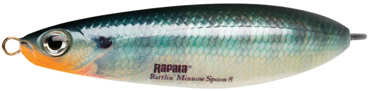 Бляшня незачіпляння (шумова) 16гр 8см Rapala Minnow Spoon RMSR08 BG - Фото 1 Бляшня незачіпляння (шумова) 16гр 8см Rapala Minnow Spoon RMSR08 BG - зображення 1