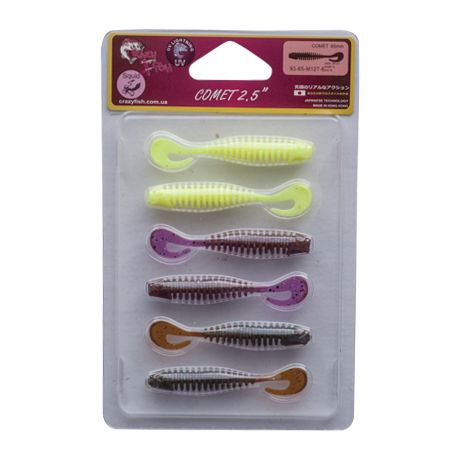 Приманка Comet 2.5" 93-65-M127-6шт кальмар 93-65-M127-6 Crazyfish - изображение 2
