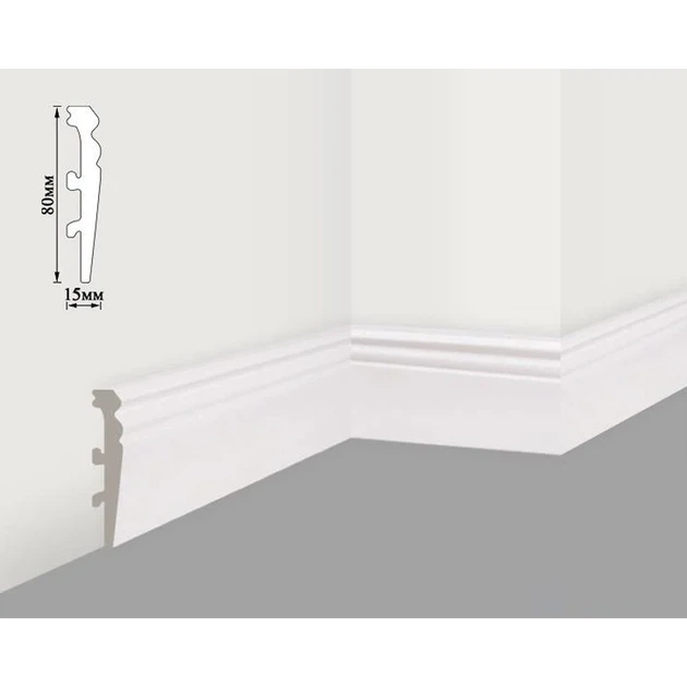 Плінтус UMI 8013P-5004-3 80*13*2500 мм - зображення 2