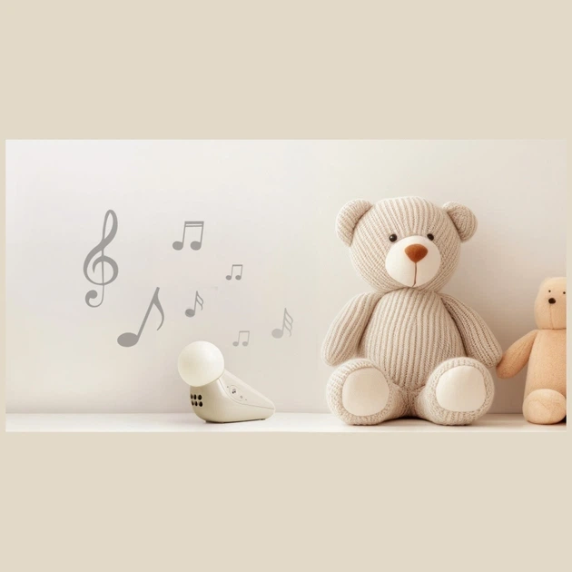 Lampka nocna dla dzieci Motorola S1 Light and Sound Soother z uspokajającymi dźwiękami Biała (120MOTOBBMMS1) - obraz 4
