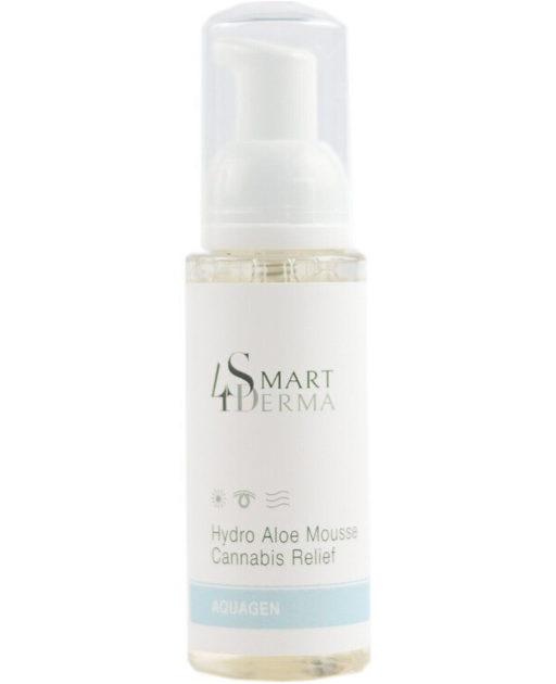 Пенка для сухой и чувствительной кожи с каннабисом Smart4Derma Aquagen HYDRO ALOE MOUSSE CANNABIS RELIEF 80мл - Фото 1 Пенка для сухой и чувствительной кожи с каннабисом Smart4Derma Aquagen HYDRO ALOE MOUSSE CANNABIS RELIEF 80мл - изображение 1