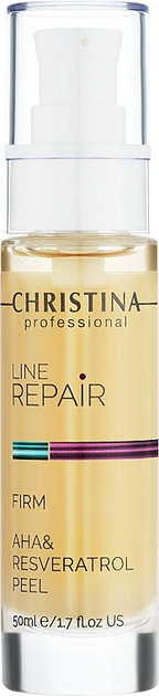Пилинг с АНА-кислотами и ресвератролом для лица - Christina Line Repair Firm AHA & 50ml - Фото 1 Пилинг с АНА-кислотами и ресвератролом для лица - Christina Line Repair Firm AHA & 50ml - изображение 1