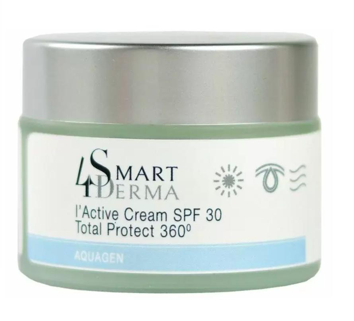 Увлажняющий крем с церамидами SPF30 для сухой и нормальной кожи Smart4Derma 50мл - Фото 1 Увлажняющий крем с церамидами SPF30 для сухой и нормальной кожи Smart4Derma 50мл - изображение 1