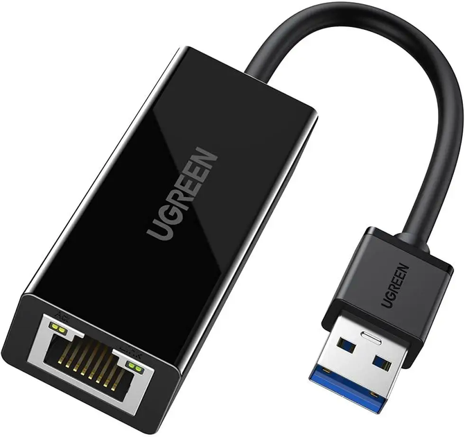 Адаптер UGREEN USB 3.0 Gigabit Ethernet Adapter (Black) - изображение 2
