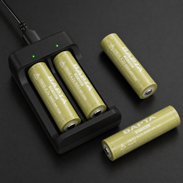Акумулятор BAPTA BP-0960 18650 9600 мАч для LED пристроїв та портативної електроніки - Фото 3 Акумулятор BAPTA BP-0960 18650 9600 мАч для LED пристроїв та портативної електроніки - зображення 3