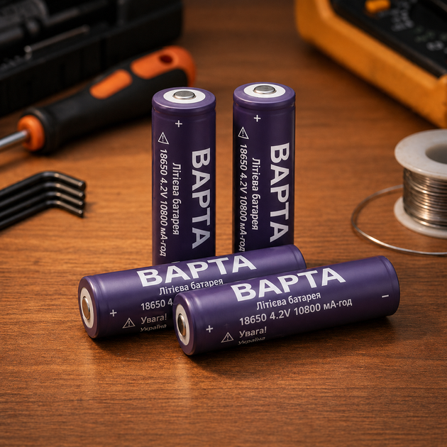 Аккумулятор 18650 BAPTA BP-1080 10800mAh 4.2V Li-Ion для фонарей, электроники и power bank - изображение 2