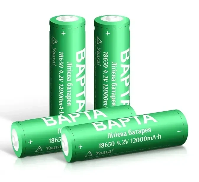 Акумулятор BAPTA BP-1200 18650 Li-Ion 12000 мАч 4.2В перезаряджуваний для ліхтарів, power bank та портативної техніки - изображение 4
