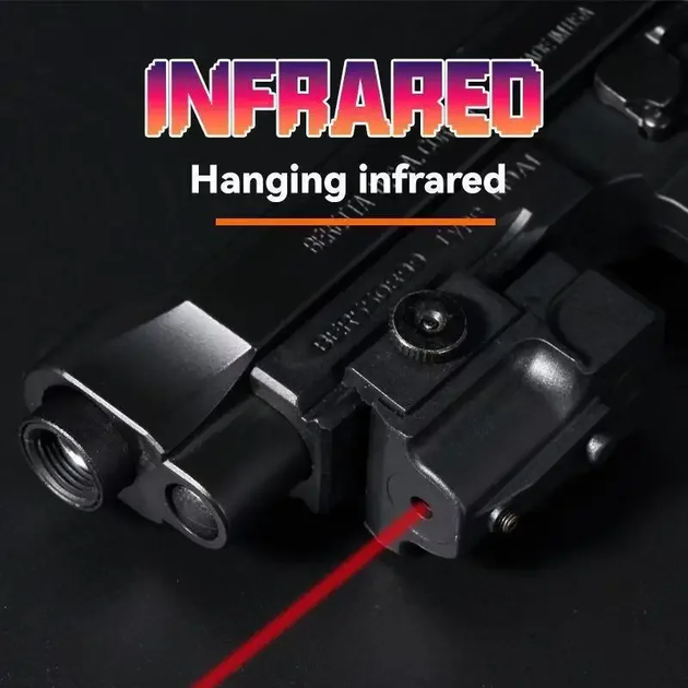 Лазерний приціл LG02 Red Laser Алюмінієвий Червоний лазер на 20mm Picatinny рейку - зображення 5