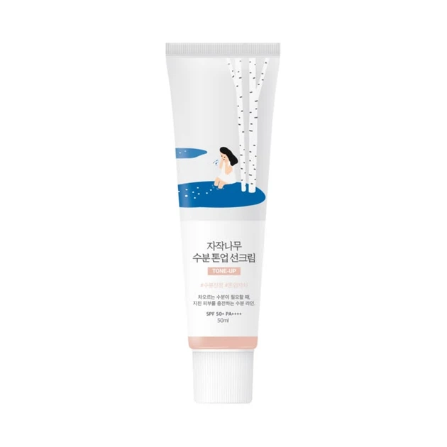 Тонувальний сонцезахисний крем з березовим соком ROUND LAB Birch Juice Moisturizing Tone Up Sunscreen 50 ml - зображення 3