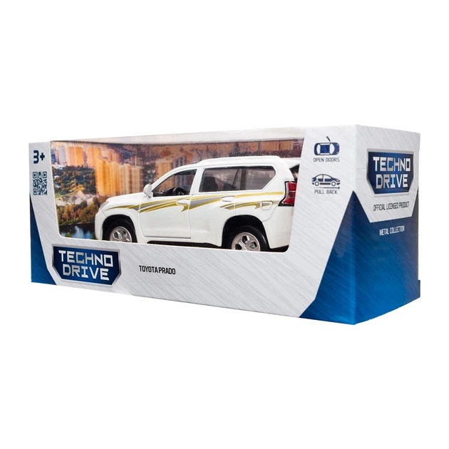 Автомодель - TOYOTA PRADO (білий) - Фото 4 Автомодель - TOYOTA PRADO (білий) - зображення 4