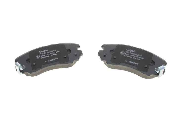 Комплект гальмівних колодок Delphi LP1902 Hyundai Tucson, Elantra, Sonata, Coupe; KIA Sportage, Soul, Magentis 581011FE00, 581011FE01, 581012CA10 - изображение 2