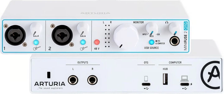 Аудіоінтерфейс Arturia MiniFuse 2 OTG (3760033532400) - зображення 6