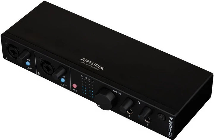 Аудіоінтерфейс Arturia MiniFuse 4 Black (3760033531717) - зображення 3