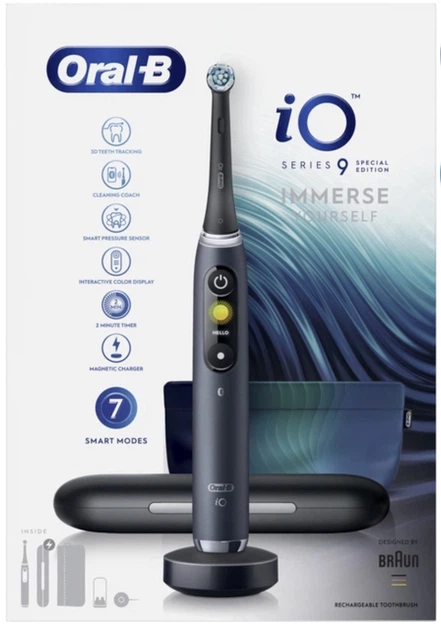 Електрична зубна щітка Oral-B iO 9 Чорна - зображення 2