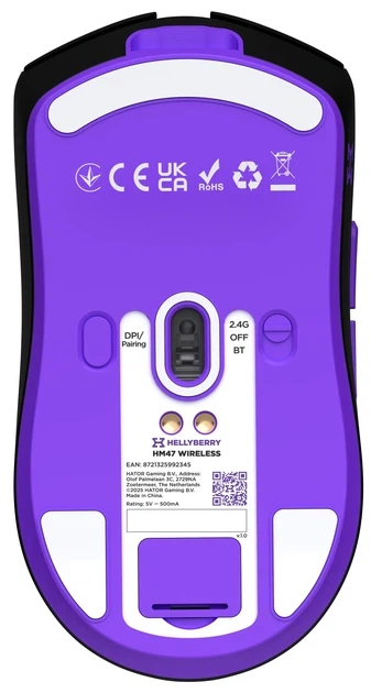 Миша HATOR Hellyberry HM47 Wireless Black-Violet - зображення 6