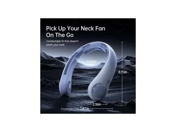 Вентилятор портативний Jisulife Neck Fan Life4 Blue - изображение 6
