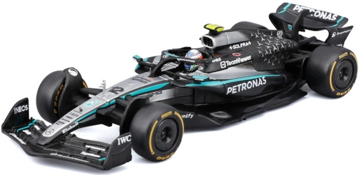 Model kolekcjonerski Bburago Formula Mercedes AMG K.Antonelli 1:43 (4893993019977) - obraz 2