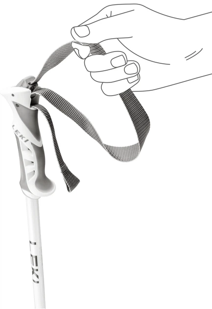 Kijki narciarskie Leki Bliss 125 cm Białe (4028173322510) - obraz 4