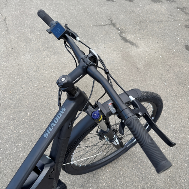 Велосипед з Е-комплектом OSKAR 29" AL SHADOW рама-18" 48B 21 А * год -75км запас ходу 500Вт чорний матовий - зображення 5