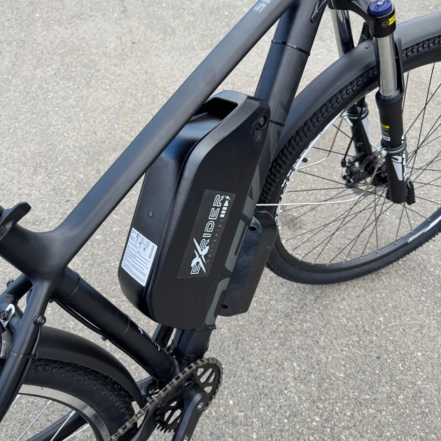 Велосипед з Е-комплектом OSKAR 29" AL SHADOW рама-18" 48B 12 А * год - 45км запас ходу 500Вт чорний матовий - зображення 4