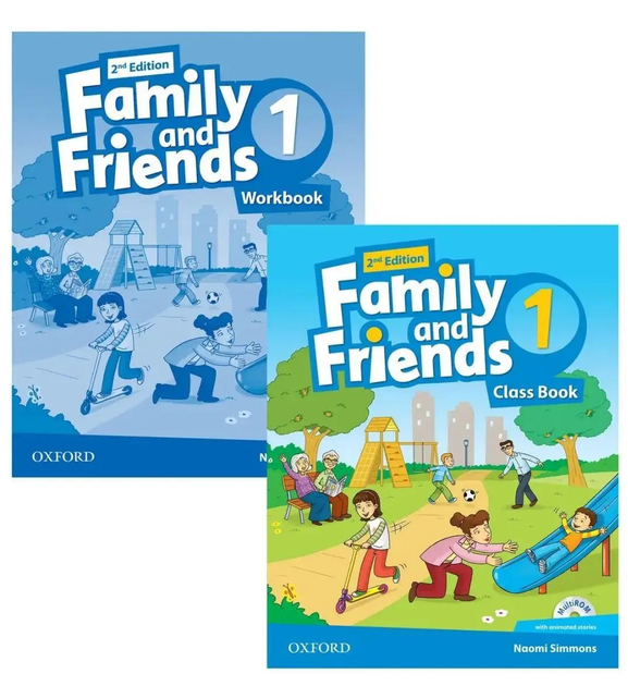 Комплект Family and Friends 1 (2nd edition) книга та зошит - Фото 1 Комплект Family and Friends 1 (2nd edition) книга та зошит - зображення 1