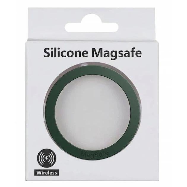 Металлическое кільце Silicone Magnetic Dark Green - Фото 2 Металлическое кільце Silicone Magnetic Dark Green - изображение 2